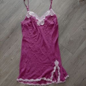 Victoria's Secret Small Pink Lace Nighty Slip